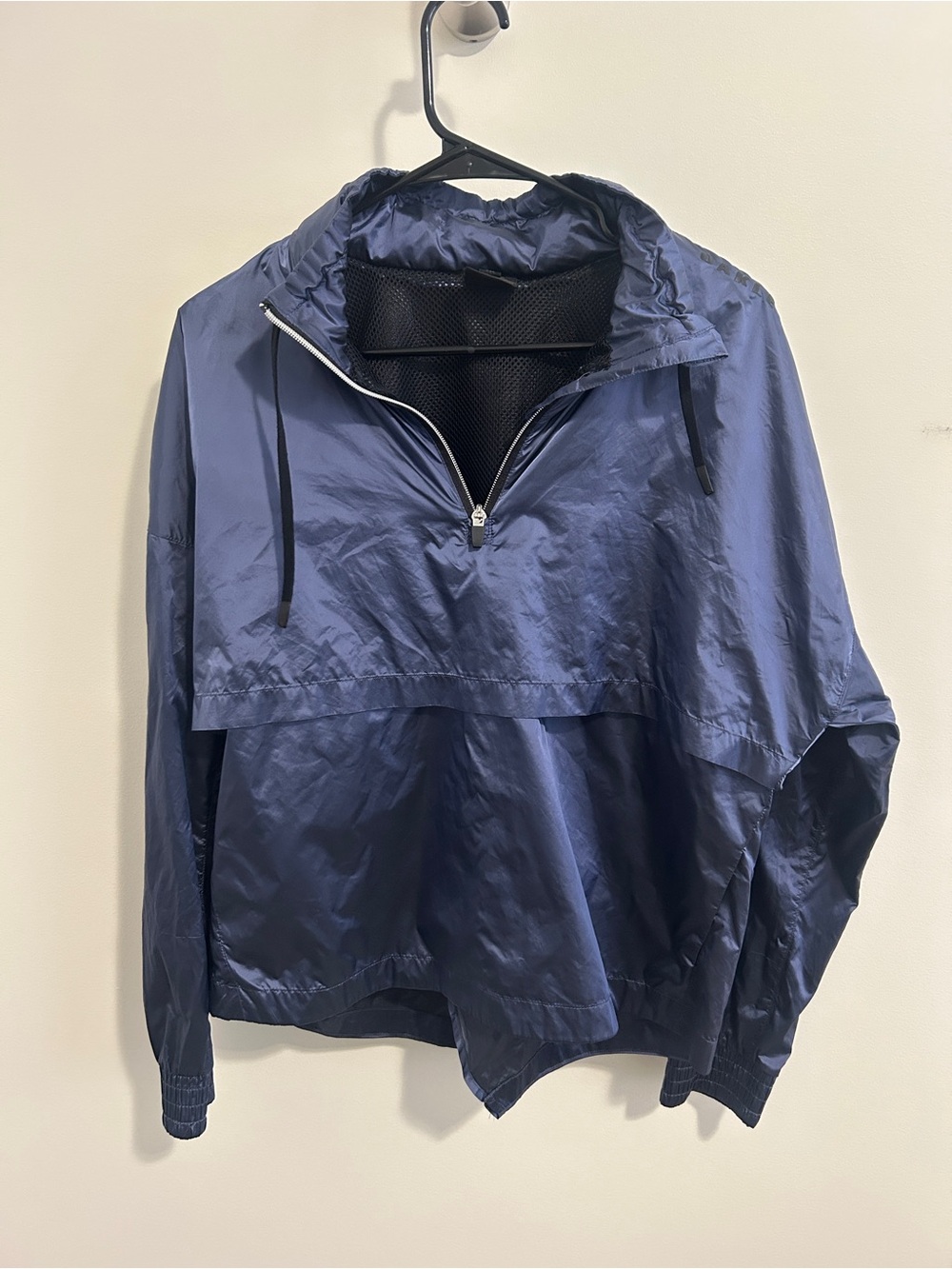 Oakley Lightweight Navy Pullover Windbreaker Jacket size M Logo athletetic